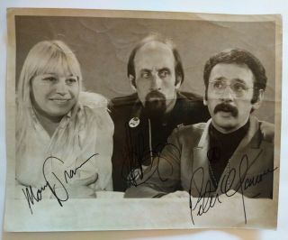 Peter Paul And Mary Signed Photo