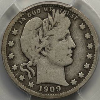 1909 - O Barber Quarter Pcgs Vg - 08 & Cac Approved.  An Affordable Semi - Key
