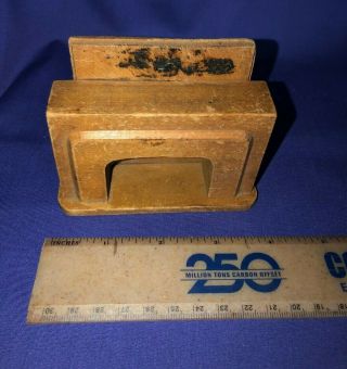 Vintage Dollhouse Wood Furniture Nancy Forbes 40 ' s Chair Ottoman Fireplace Radio 3