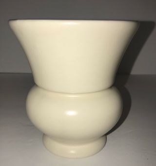 Vintage Mid Century White Haeger Pottery Usa Bowl Planter Pot Vase Collectible