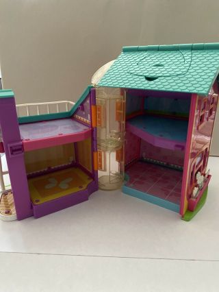Polly Pocket Magnetic Hanging Out Doll House With Elevator Mattel 2002 Carrying 3