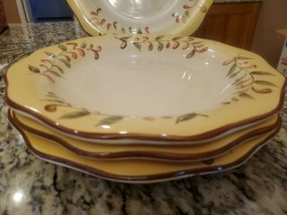 Better Homes and Gardens Tuscan Retreat Dinner Plates Set of 4 3