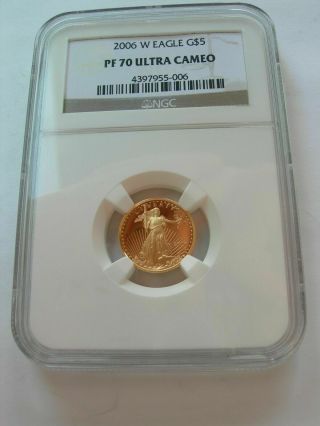 2006 W U S $5 American Gold Eagle Ultra Cameo Ngc Pf 70
