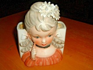 Ucagco Porcelain Young Lady Head Vase