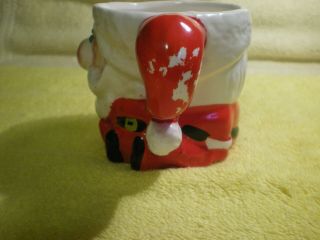 Vntg 1960 ' s Kreiss Santa w Rhinestones Psycho Ceramics Figurine Mug Japan FR/SHP 2