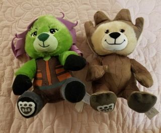 Build A Bear Gamora And Groot 7 " Plush - Marvel Guardians Of The Galaxy