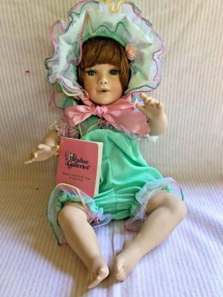 Paradise Galleries Patricia Rose Porcelain Doll With Music Box - - 1998 - - 724