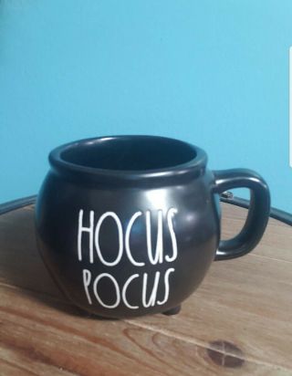 Rae Dunn By Magenta Hocus Pocus Halloween 2020 Cauldron Black Coffee Mug Vhtf