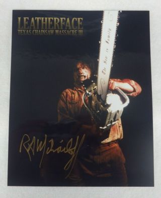 R.  A.  Mihailoff Signed 8 X 10 Photo Texas Chainsaw Massacre 3 Autographed