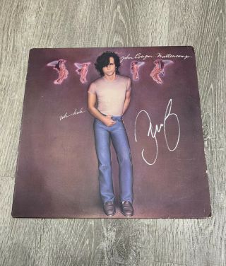 John Cougar Mellencamp Signed Uh - Huh Vinyl Album Autograph 1983 Rare