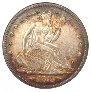 1873 Arrows Seated Liberty Half Dollar 50c - Anacs Xf40 (ef40) - Rare Coin