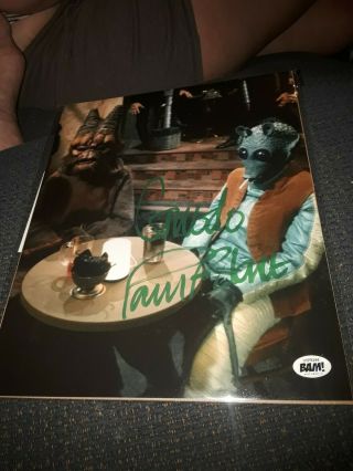 8x10 Star Wars Rare Paul Blake Greedo Autographed Signed Bam Box Exclusive