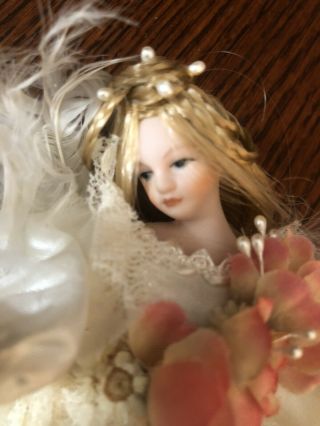 Two Bisque Collectible Mini Fairy Dolls 2