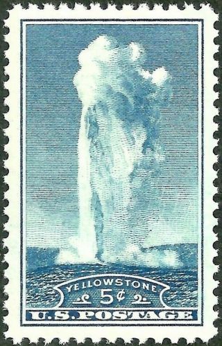 Scott 744 Us/usa 1934 Yellowstone/parks Stamp Og Nh Mnh Xf Jumbo Gem