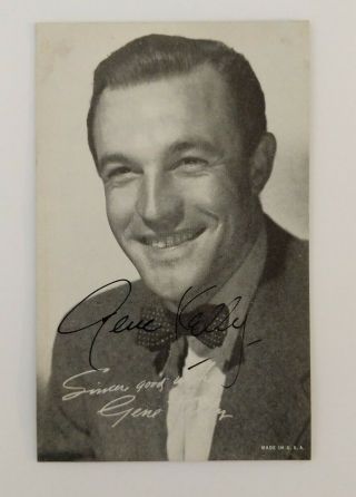Gene Kelly Signed Photo Card