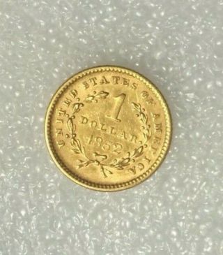 1852 Liberty Head $1 (one Dollar) United States Gold Coin