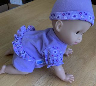 Fisher Price Little Mommy Bubbling Crawling Baby Doll 2008 2