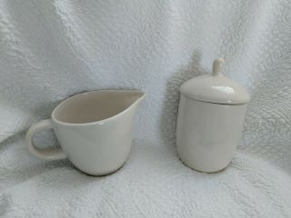 Rae Dunn By Magenta Pour Cow Creamer And Scoop Sugar Bowl Set 2