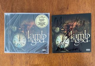 Lamb Of God Signed Cd Autographed By Full Band 2020