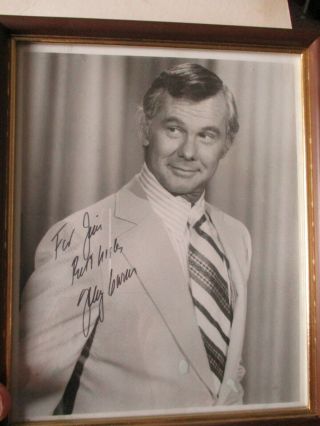 Vintage Photo Signed By Johnny Carson 1979