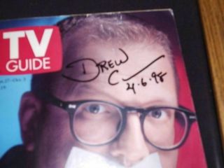 Drew Carey Signed Dated 1998 Tv Guide