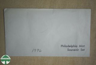 1996 Uncirculated Philadelphia Souvenir Set With Envelope