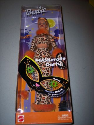 Barbie Maskerade Party Doll Leopard Halloween 2002,  56284 Nrfb