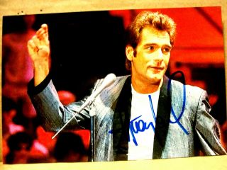 Rare Huey Lewis Signed Autograph 4x6 Photo W/coa - Heart Of Rock And Roll