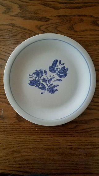Vintage Set Of 6 Pfaltzgraff Yorktown Stoneware 10 - 1/4” Dinner Plates