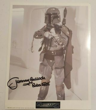Jeremey Bulloch Autograph " Boba Fett " Star Wars Star Wars Men Behind The Masks