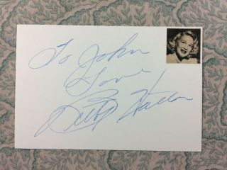 Betty Hutton - Annie Get Your Gun - Autograph April 1,  1964