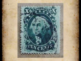 Us Stamps Scott 35 Washington 10 Cent 10c