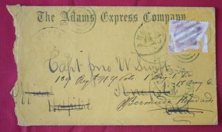Mayfairstamps Us 1860s Civil War Cover To Capt John W Smith Per Adams Express Co