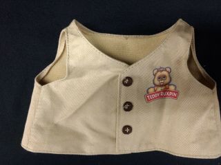 Teddy Ruxpin Vest - Official Return Of The Storytime And Magical Bear - Vest Only