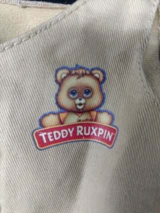 Teddy Ruxpin Vest - Official Return of The Storytime and Magical Bear - VEST ONLY 3