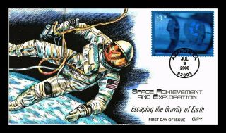 Dr Jim Stamps Us Astronaut High Value Space Hand Colored Unsealed Fdc Cover
