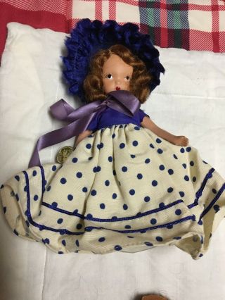 Storybook Dolls By Nancy Ann - Little Miss Donnet 163.  Has Gold Tag - No Box