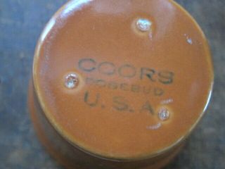 Misc.  Coors Pottery Rosebud CHECK IT OUT 3