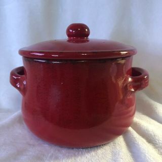 De Silva Made In Italy Red Terracotta Casserole Baking Serving Dish With Lid
