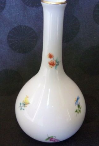 Herend Hungary Bud Vase 7105 - Mf,  Kimberly Bud Vase 5 " Multi - Color Flowers