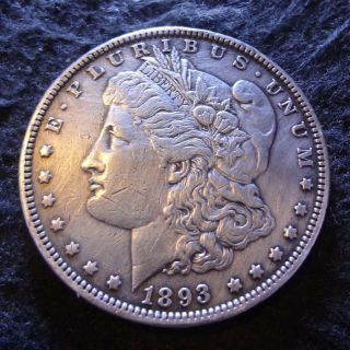 1893 P Morgan Silver Dollar - Solid Xf Details Key From The Philadelphia