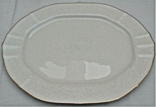 Noritake Chandon Oval Serving Platter 14 1/4 Inches Long