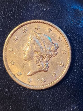 1852 Liberty Head $1 Gold Dollar Coin