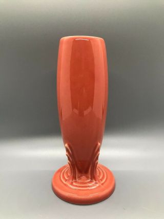 Fiesta Bud Vase In Persimmon | Fiestaware Small Flower Salmon Orange | Retired