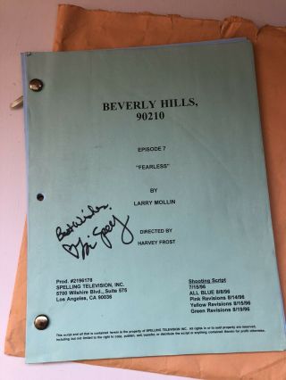 Beverly Hills 90210 Script Signed Tori Spelling