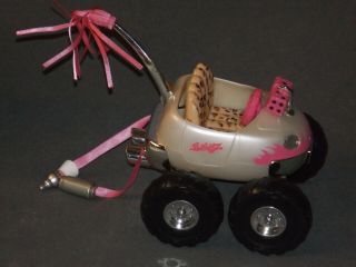 Mga Bratz Babyz Doll Car Pink White Dice With Baby Bottle & Pop Can Attached