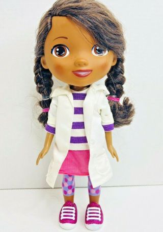 Disney 11.  5 " Doc Mcstuffins Talking Doll " Time For A Check Up "