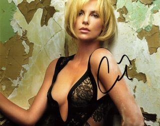 Autographed Charlize Theron Signed Photo 8 X 10