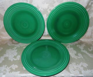 Art Deco Fiestaware Dinner Plate In The Green Color 10 3/8 " Wow