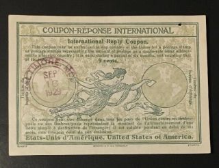Us Revenue 1929 Coupon - Reponse International Vf Piece Z5/3